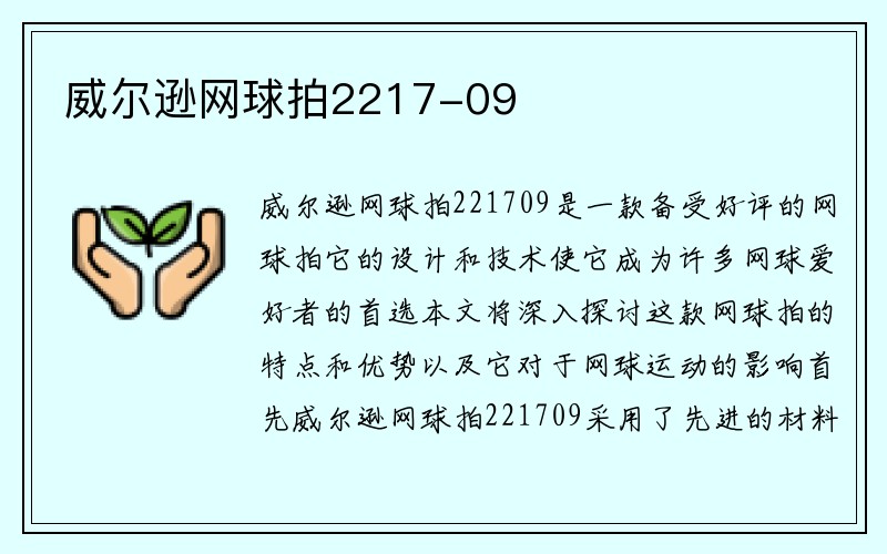 威尔逊网球拍2217-09